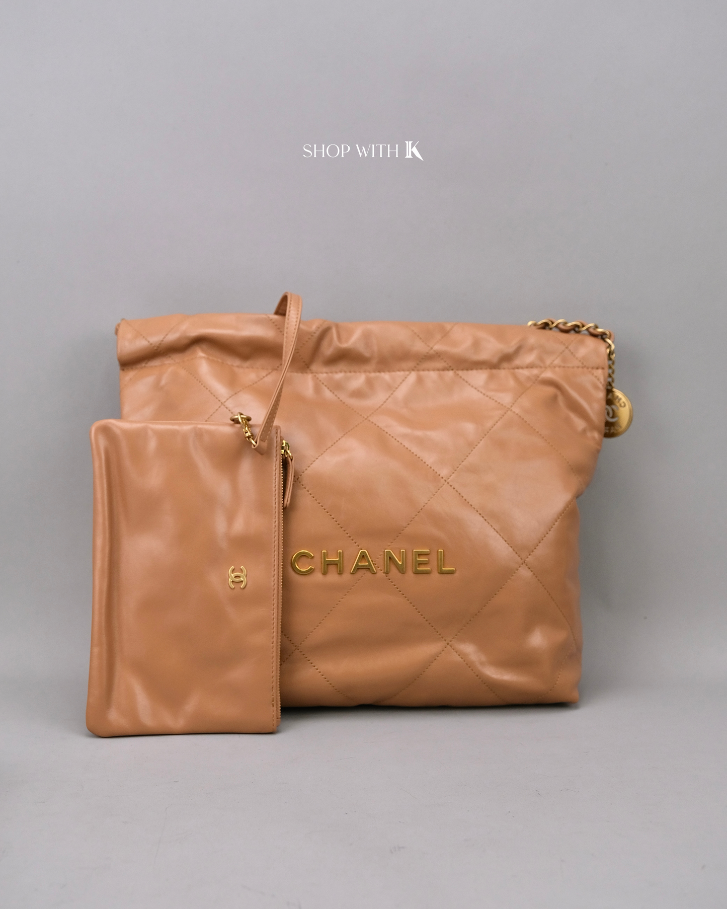 Chanel 22 Small Caramel