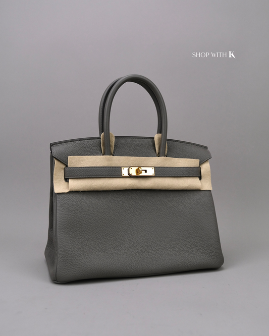 Hermes Birkin 30 Gris Meyer GHW