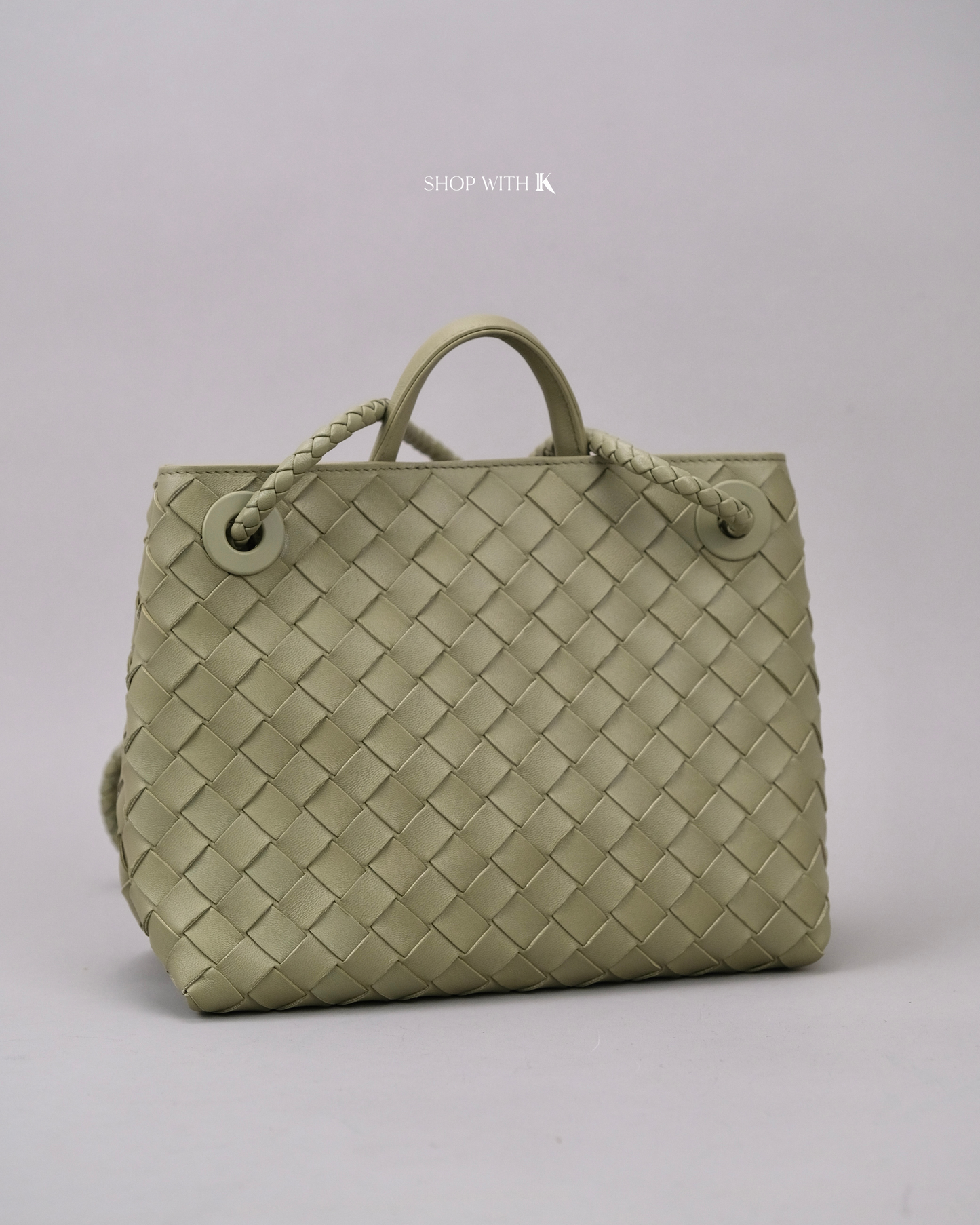 Bottega Veneta Small Andiamo Travertine