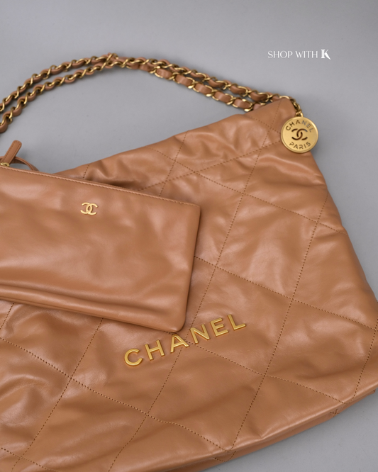 Chanel 22 Small Caramel