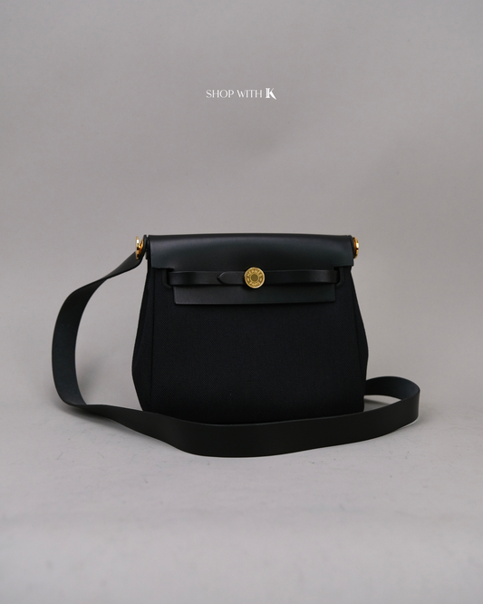 Hermes Mini Herbag Zip 20 Noir