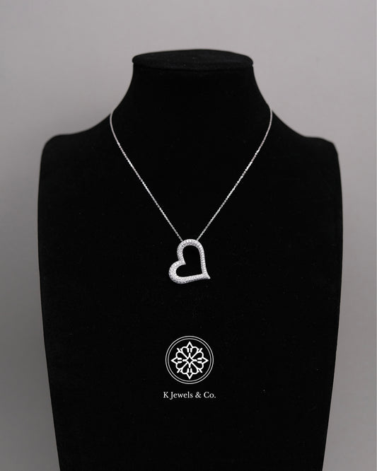 Heart Diamond Pendant w/ Chain