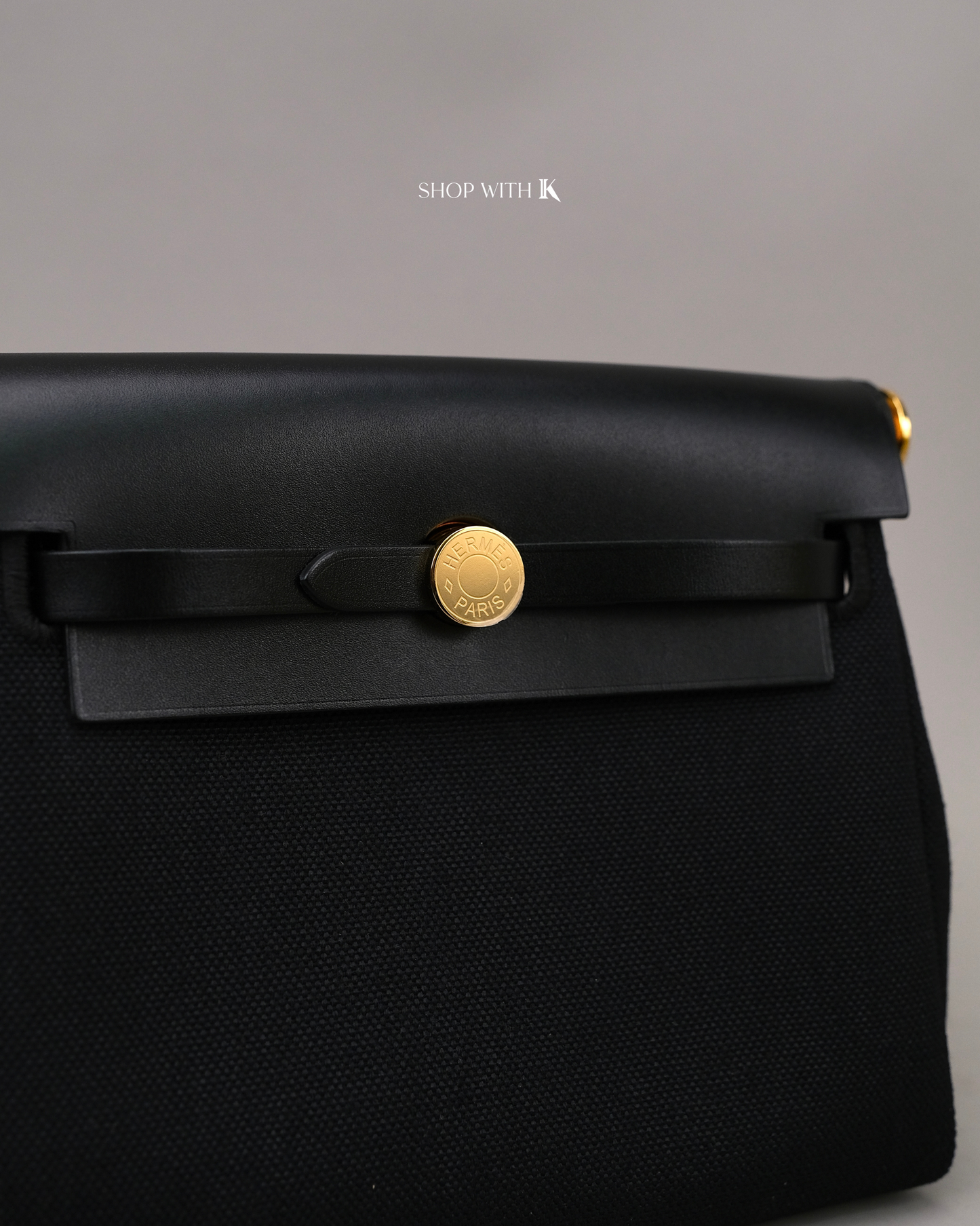 Hermes Mini Herbag Zip 20 Noir