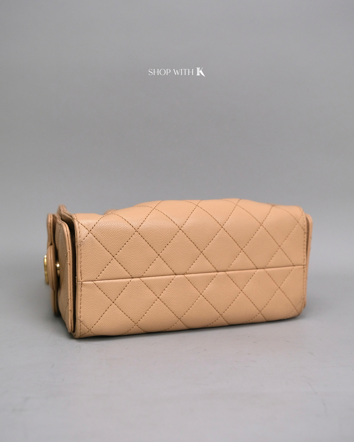 Chanel 25 Mini Dark Beige GHW