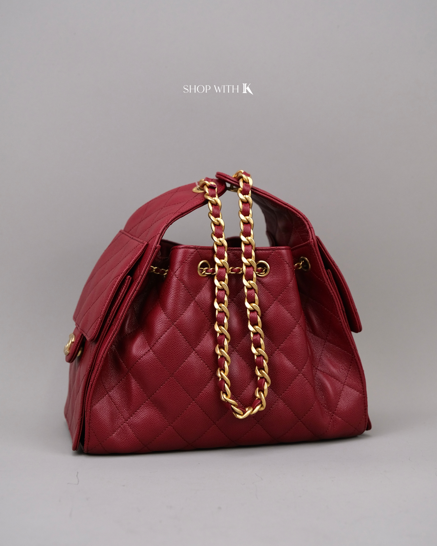 Chanel 25 Small Dark Red