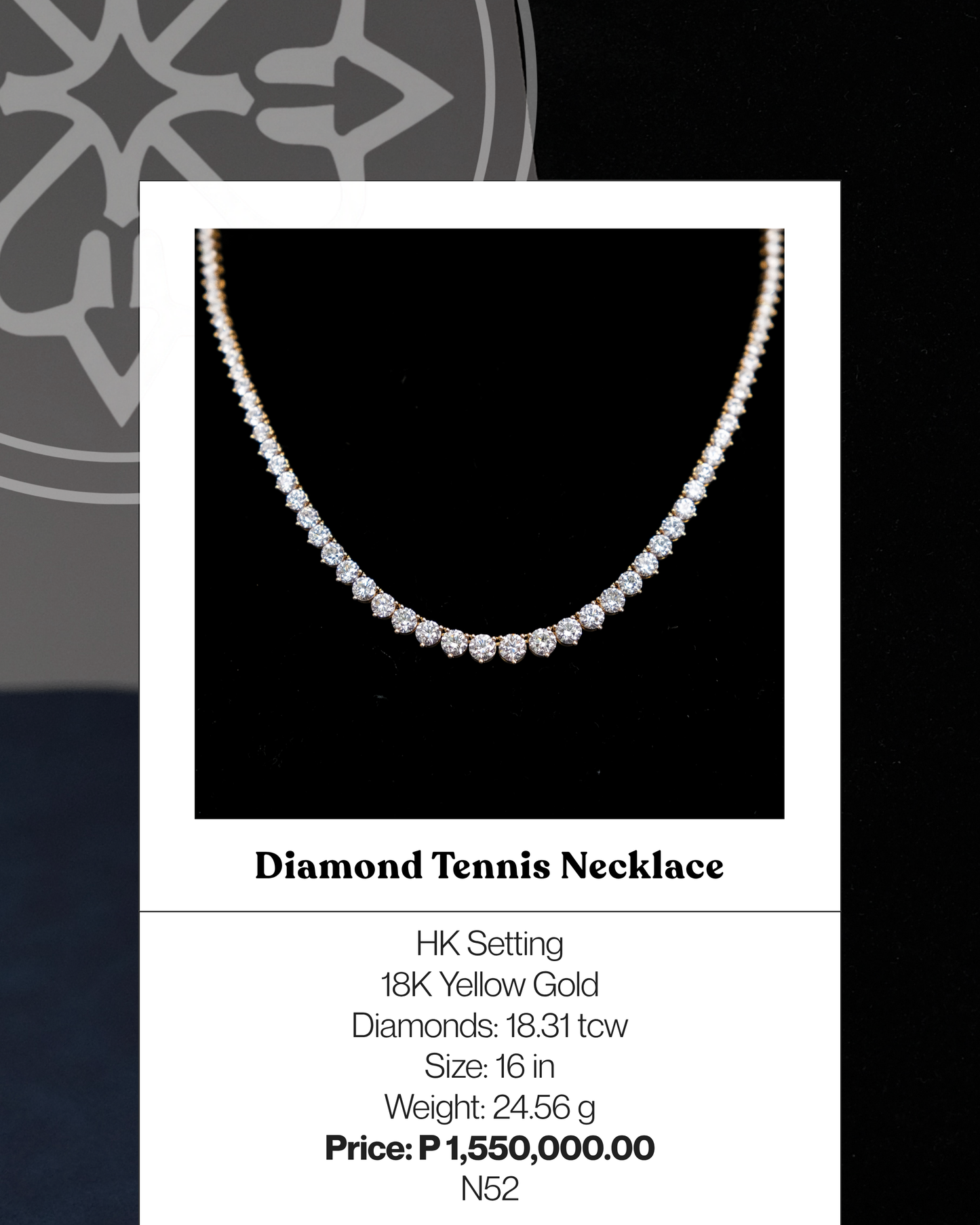 Graduated Diamond Tennis Necklace