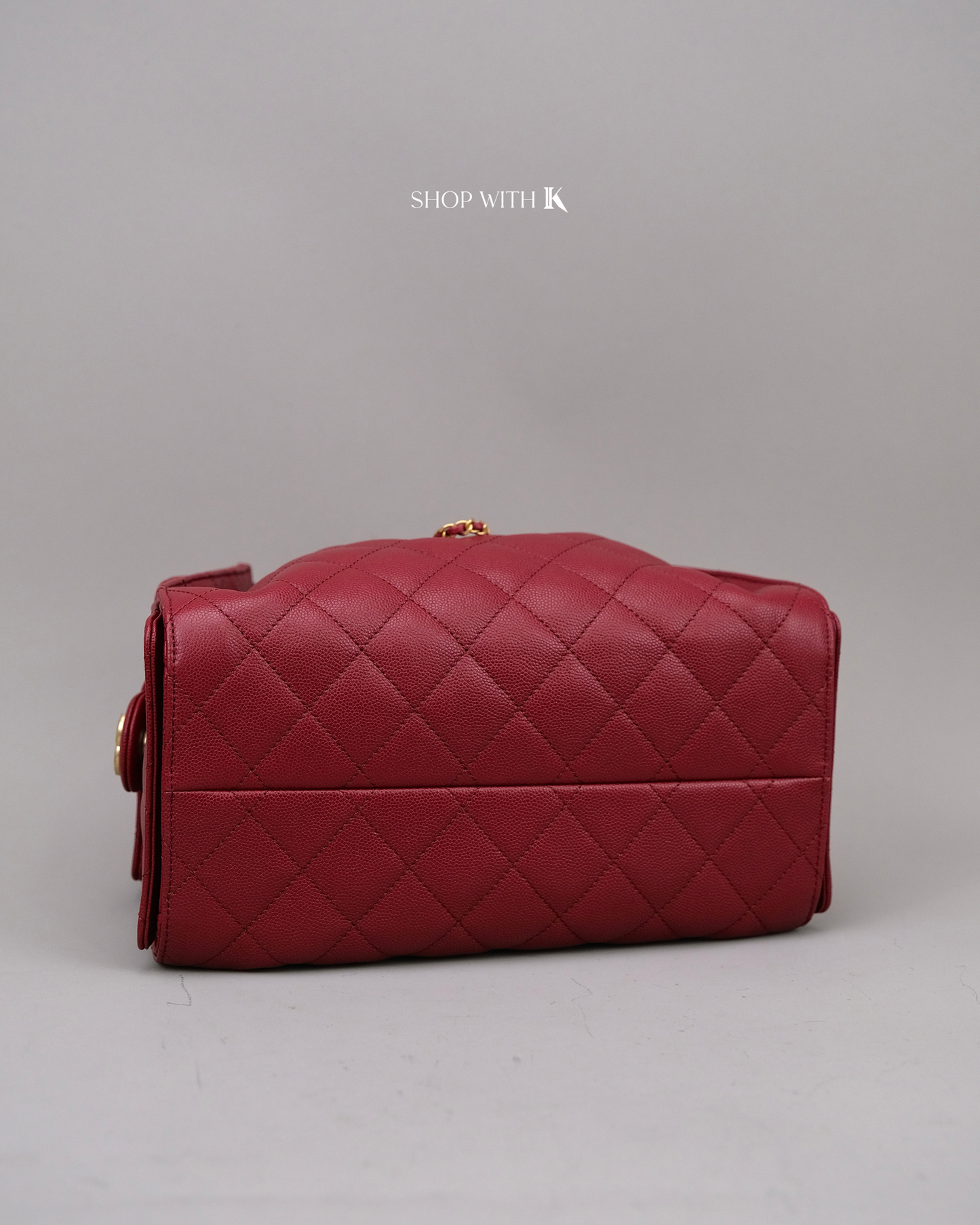 Chanel 25 Small Dark Red