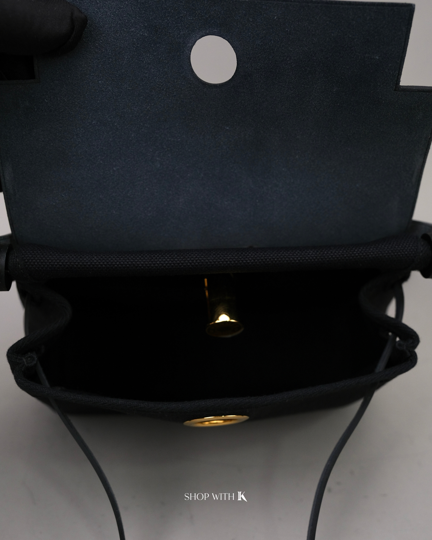 Hermes Mini Herbag Zip 20 Noir