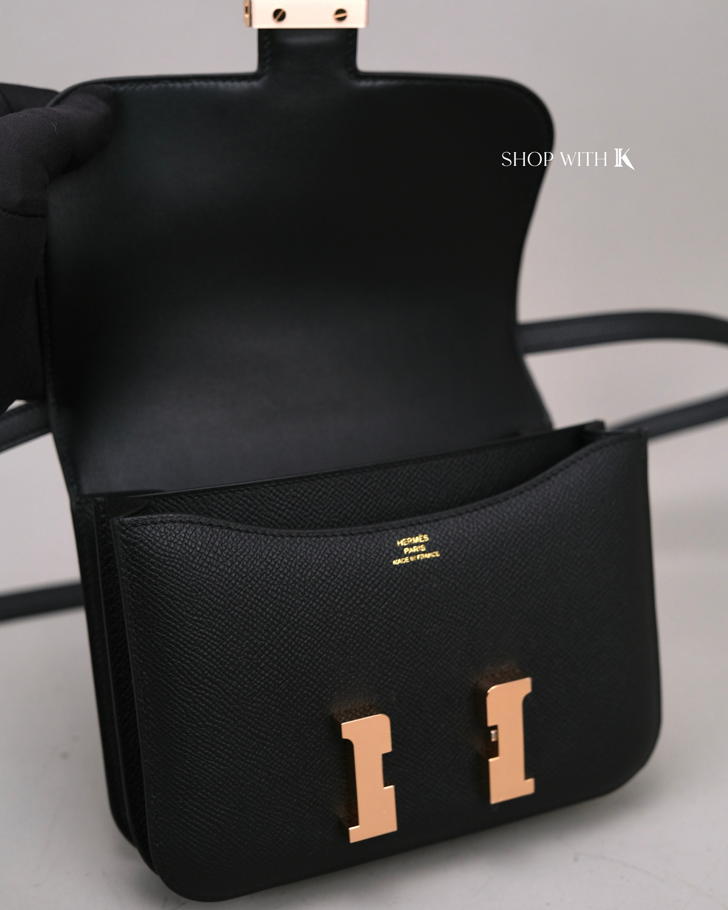 Hermes Constance 18 Noir RGHW