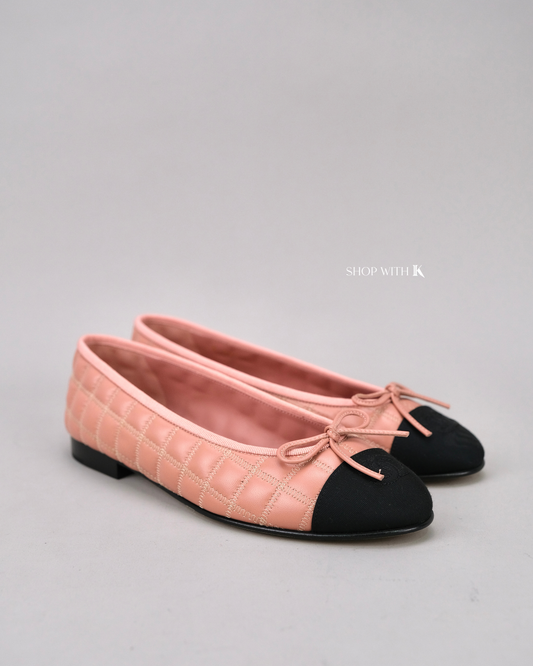 Chanel Ballet Flats Black/Pink