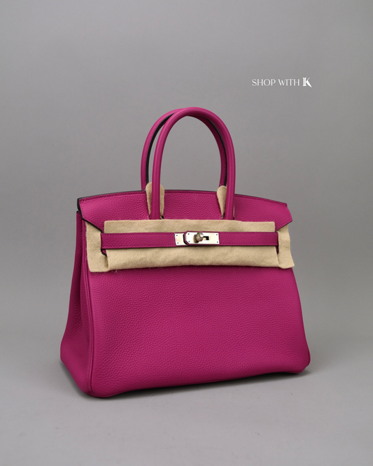 Hermes Birkin 30 Rose Pourpre PHW