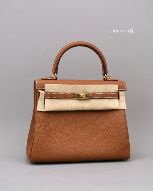 Hermes Kelly 25 Gold GHW