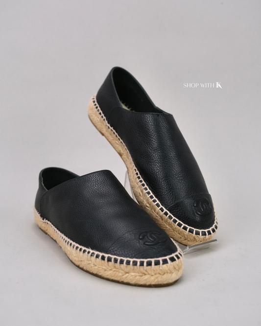 Chanel Espadrille Black