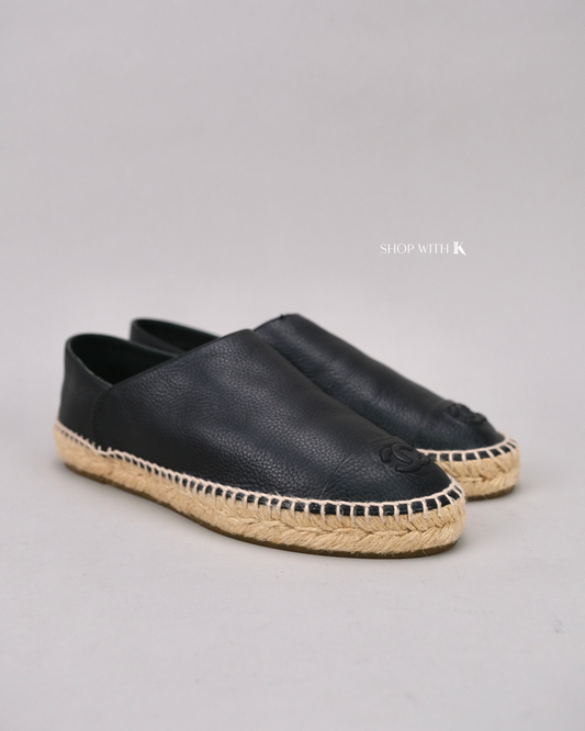 Chanel Espadrille Black