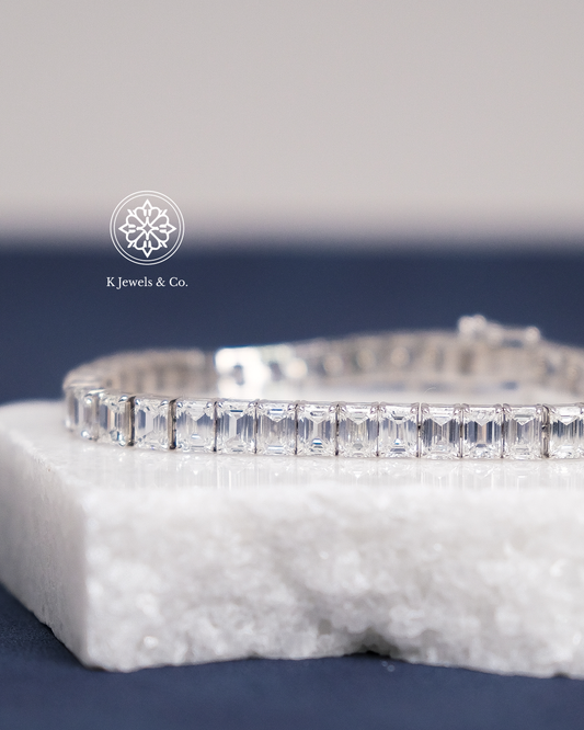 Emerald Diamond Tennis Bracelet