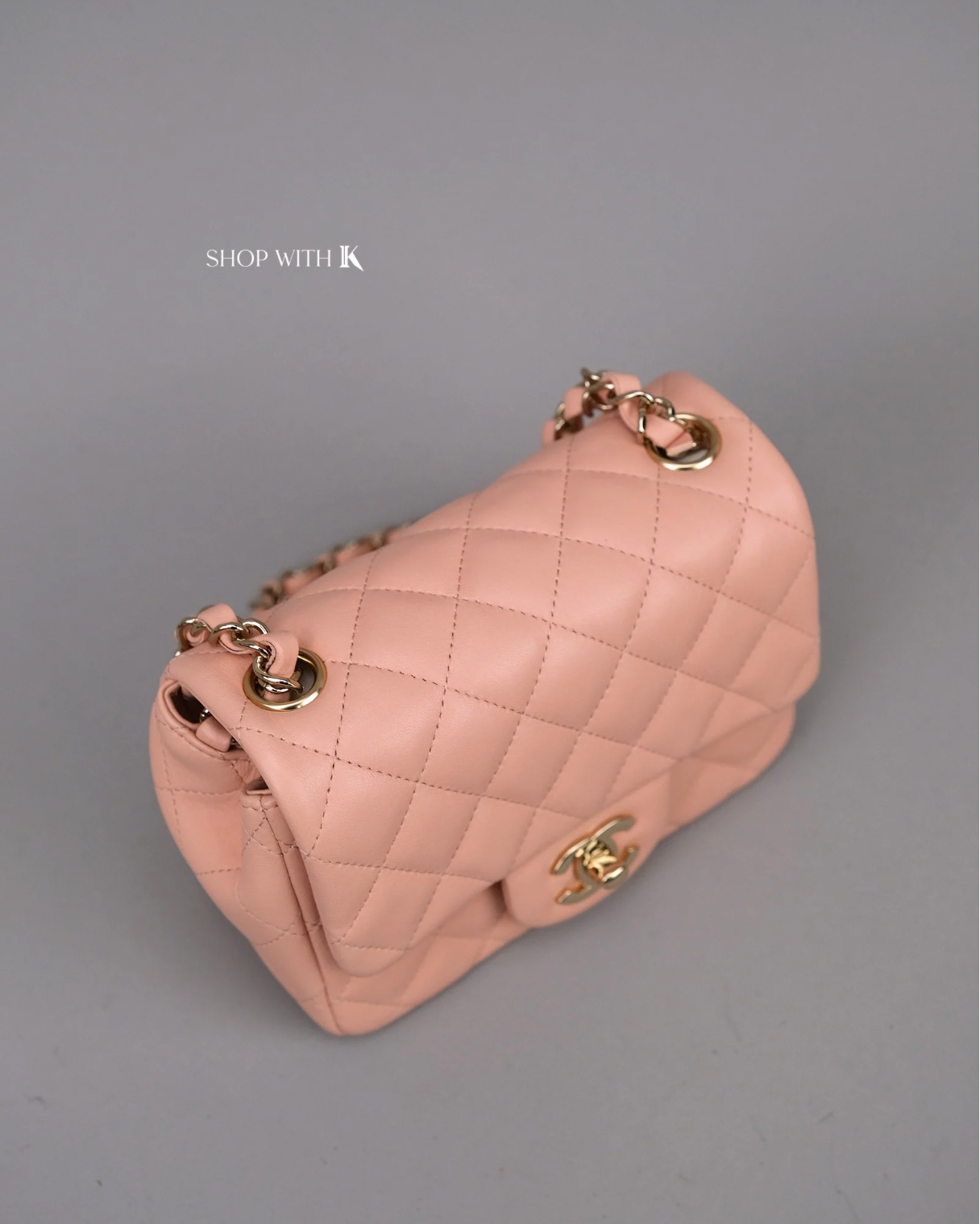 Chanel Mini Square Flap Light Pink