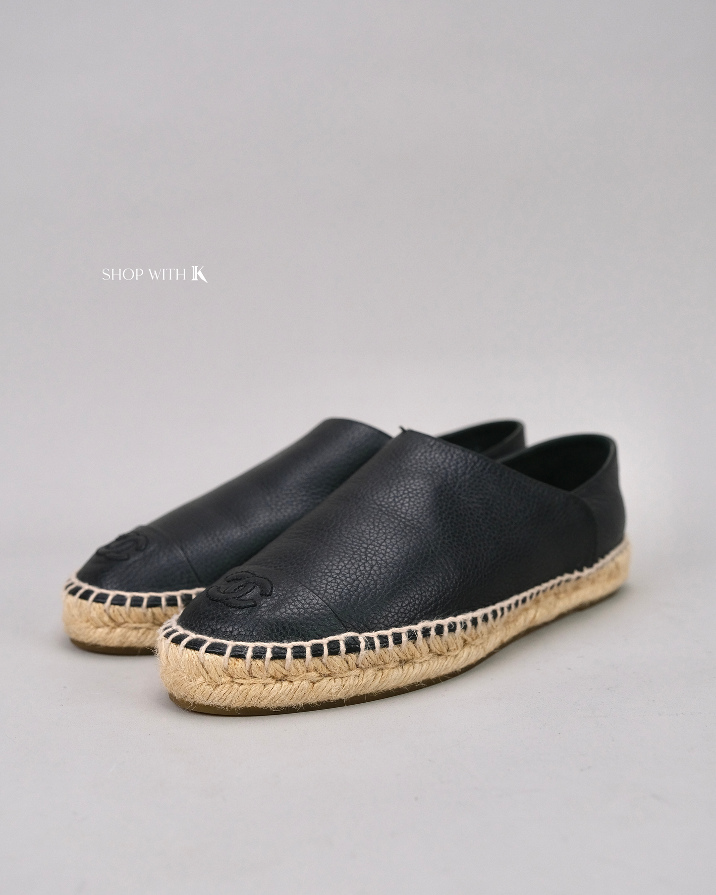 Chanel Espadrille Black
