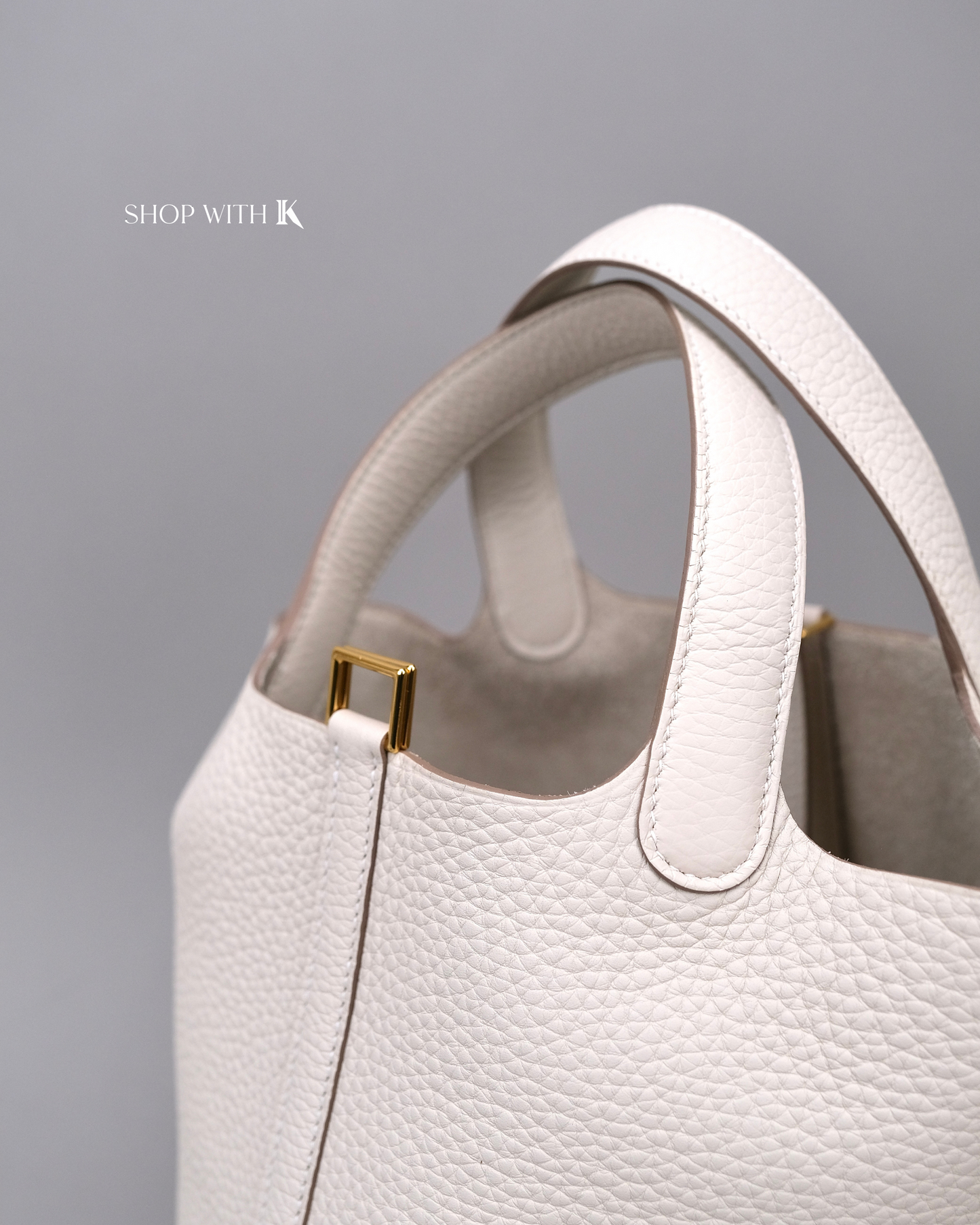 Hermes Picotin 18 Craie GHW
