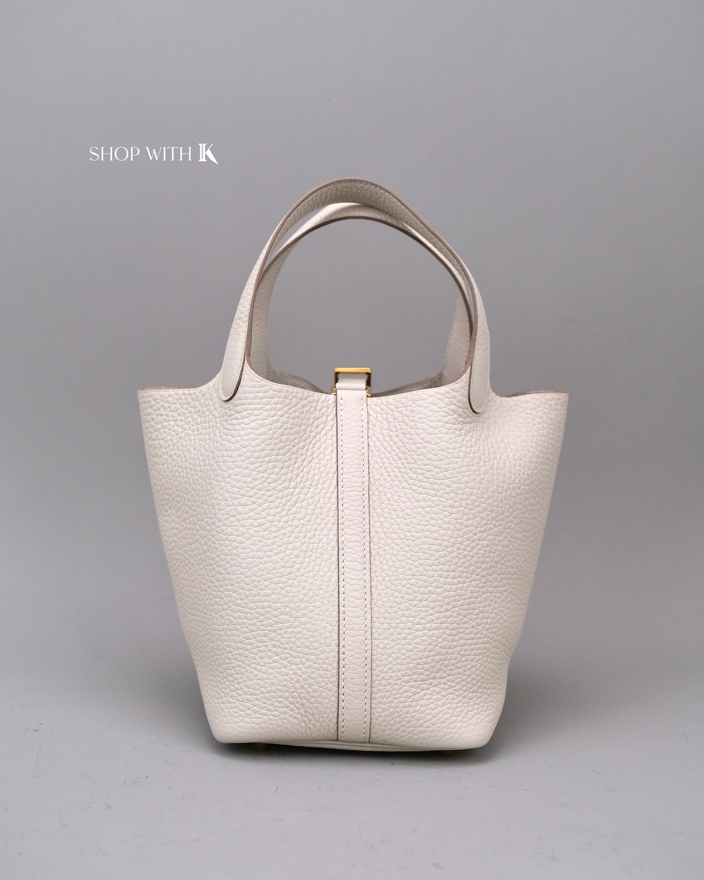 Hermes Picotin 18 Craie GHW