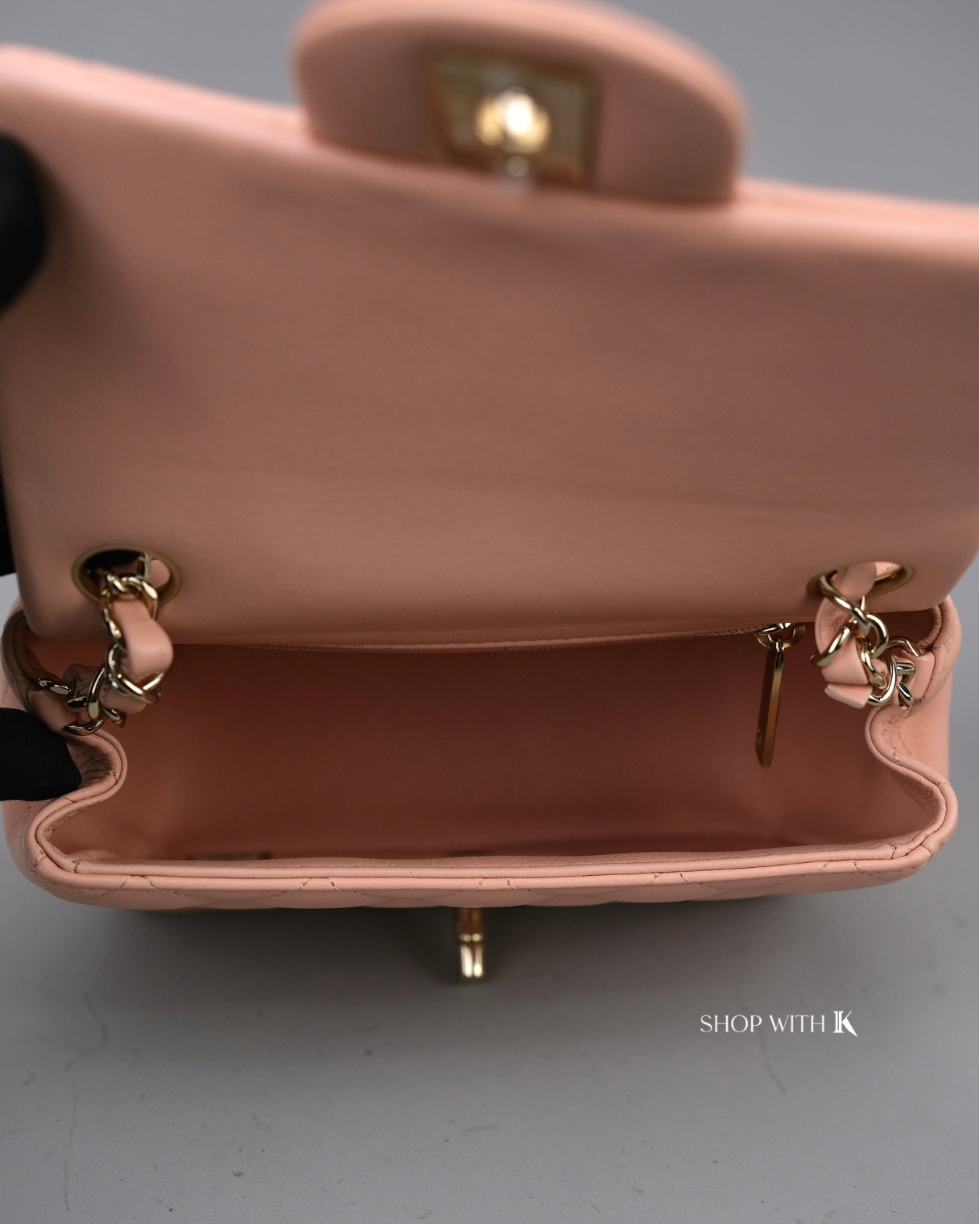 Chanel Mini Square Flap Light Pink