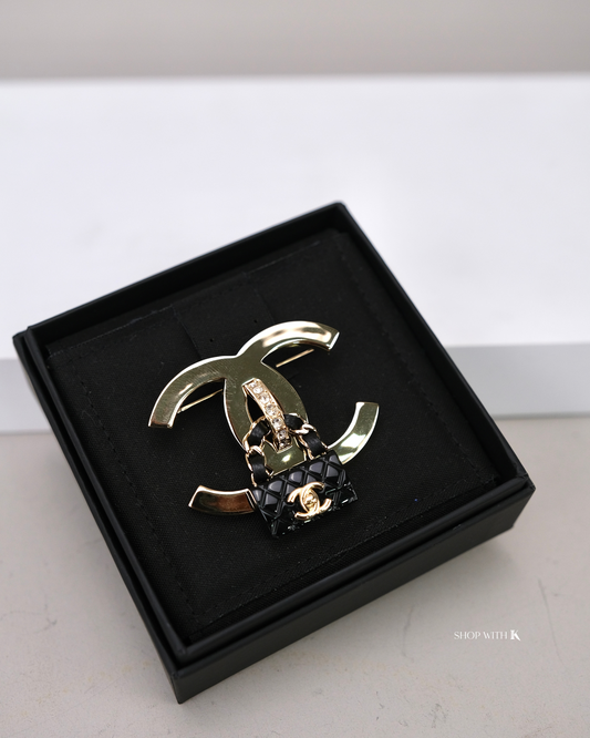 Chanel Brooch w/ Bag Logo