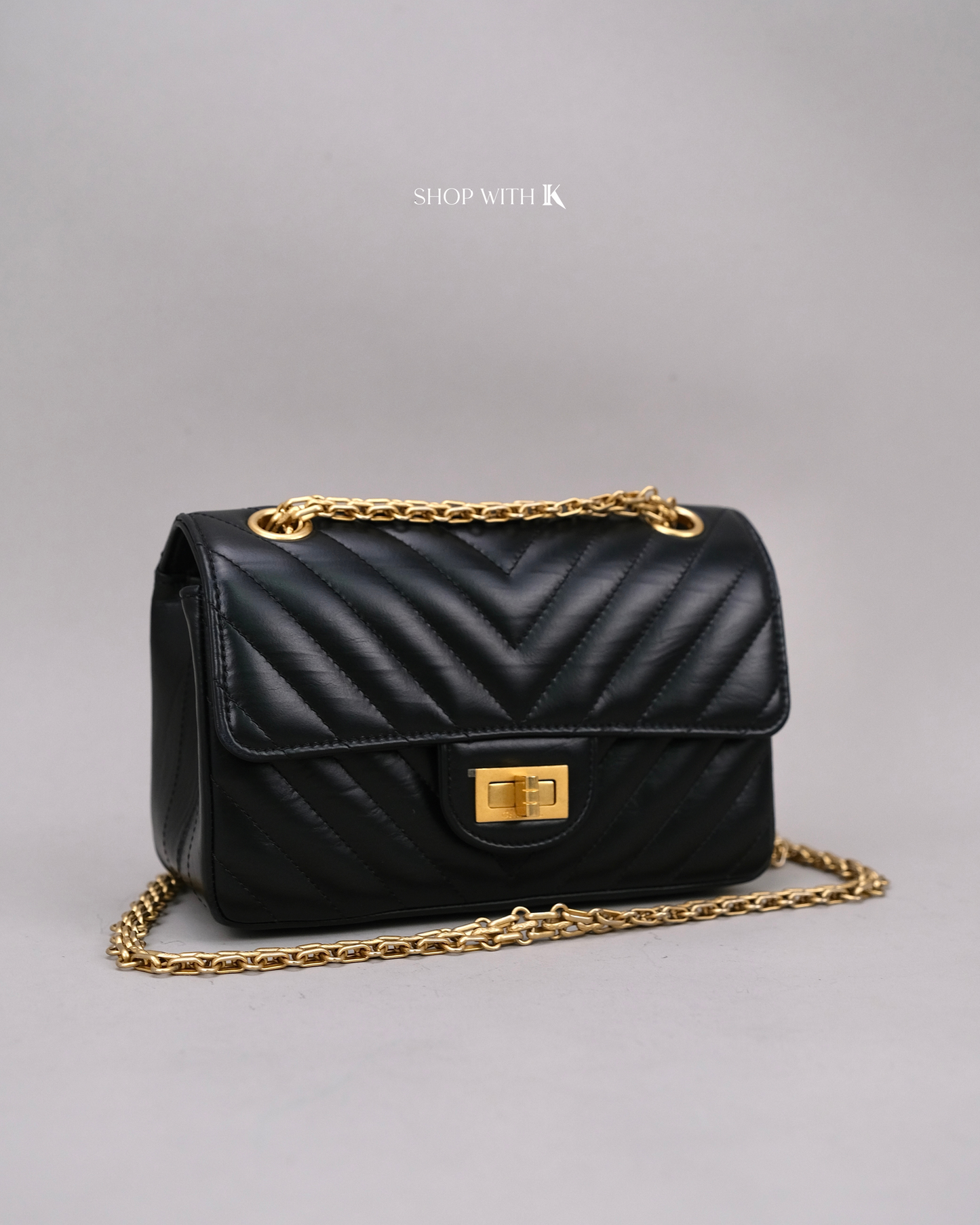 Chanel Reissue Chevron Black GHW