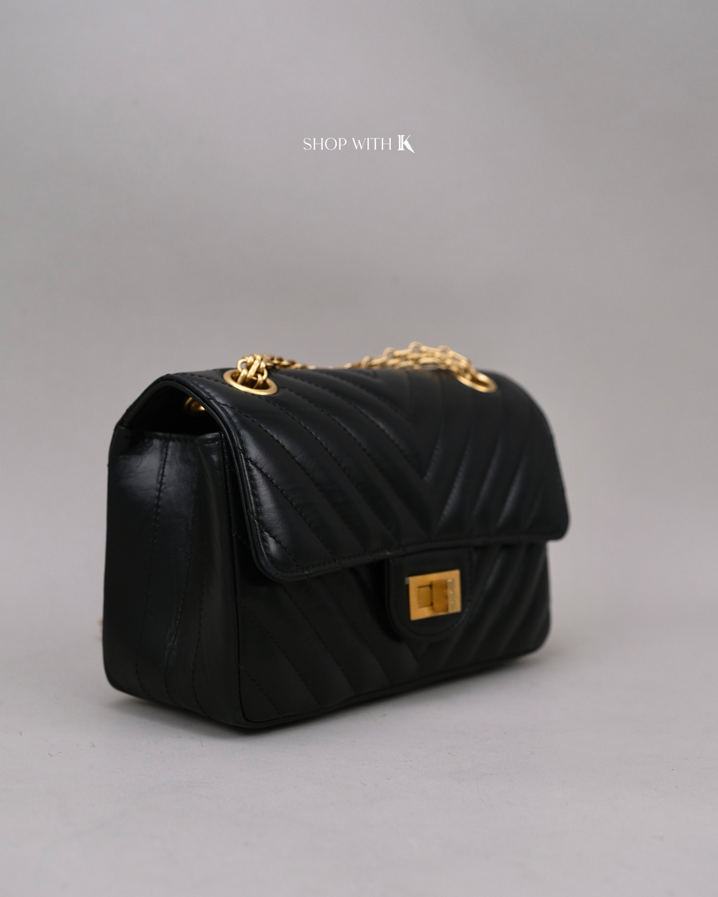 Chanel Reissue Chevron Black GHW