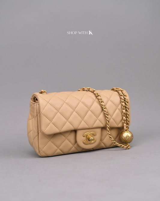 Chanel Mini Rectangle Pearl Crush Beige