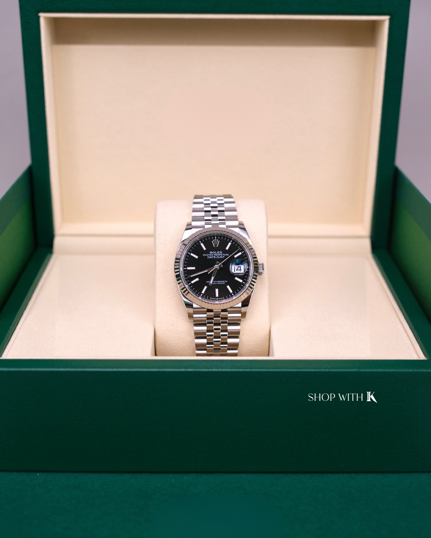 Rolex Datejust Oyster Perpetual Black Dial - 36mm