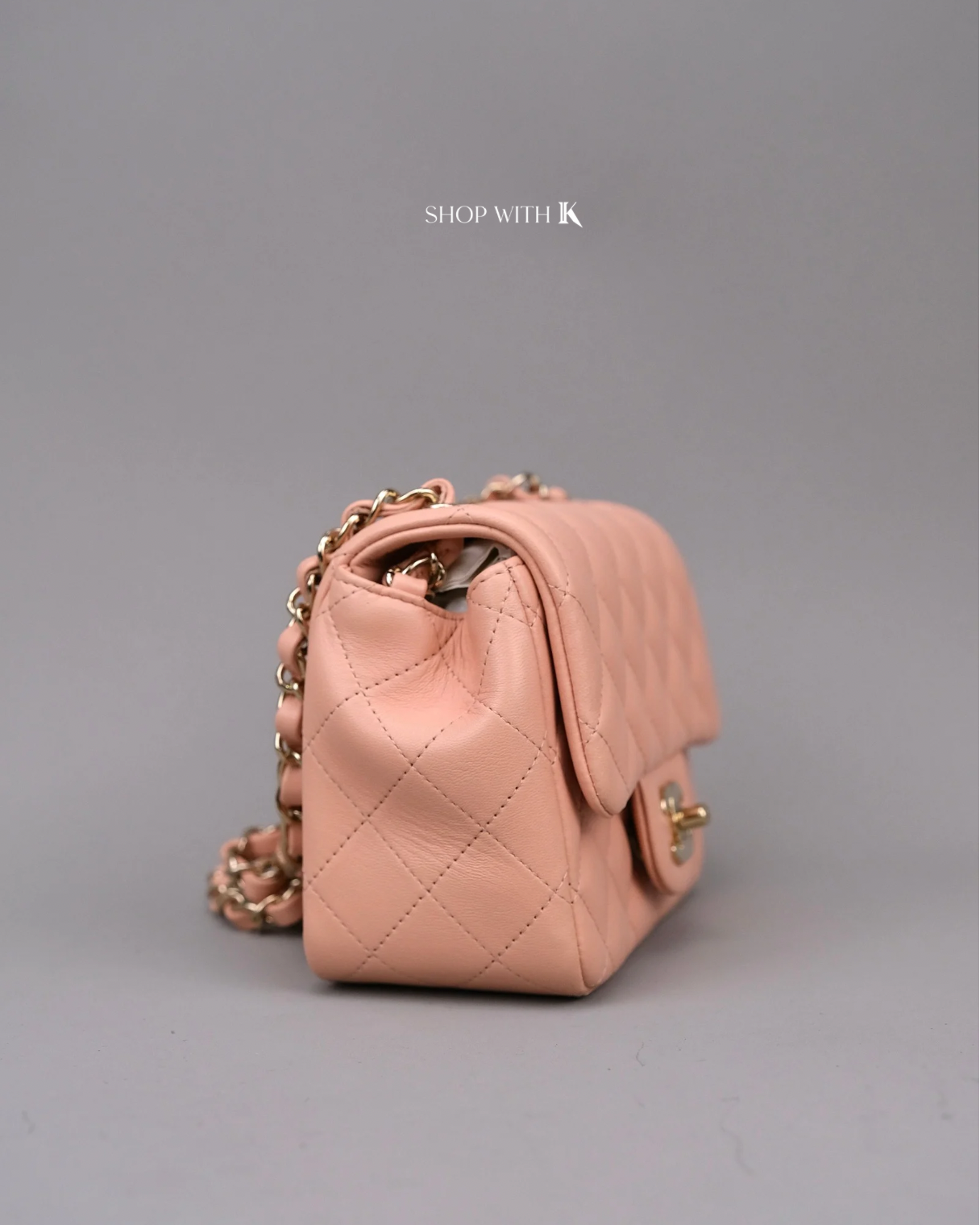 Chanel Mini Square Flap Light Pink