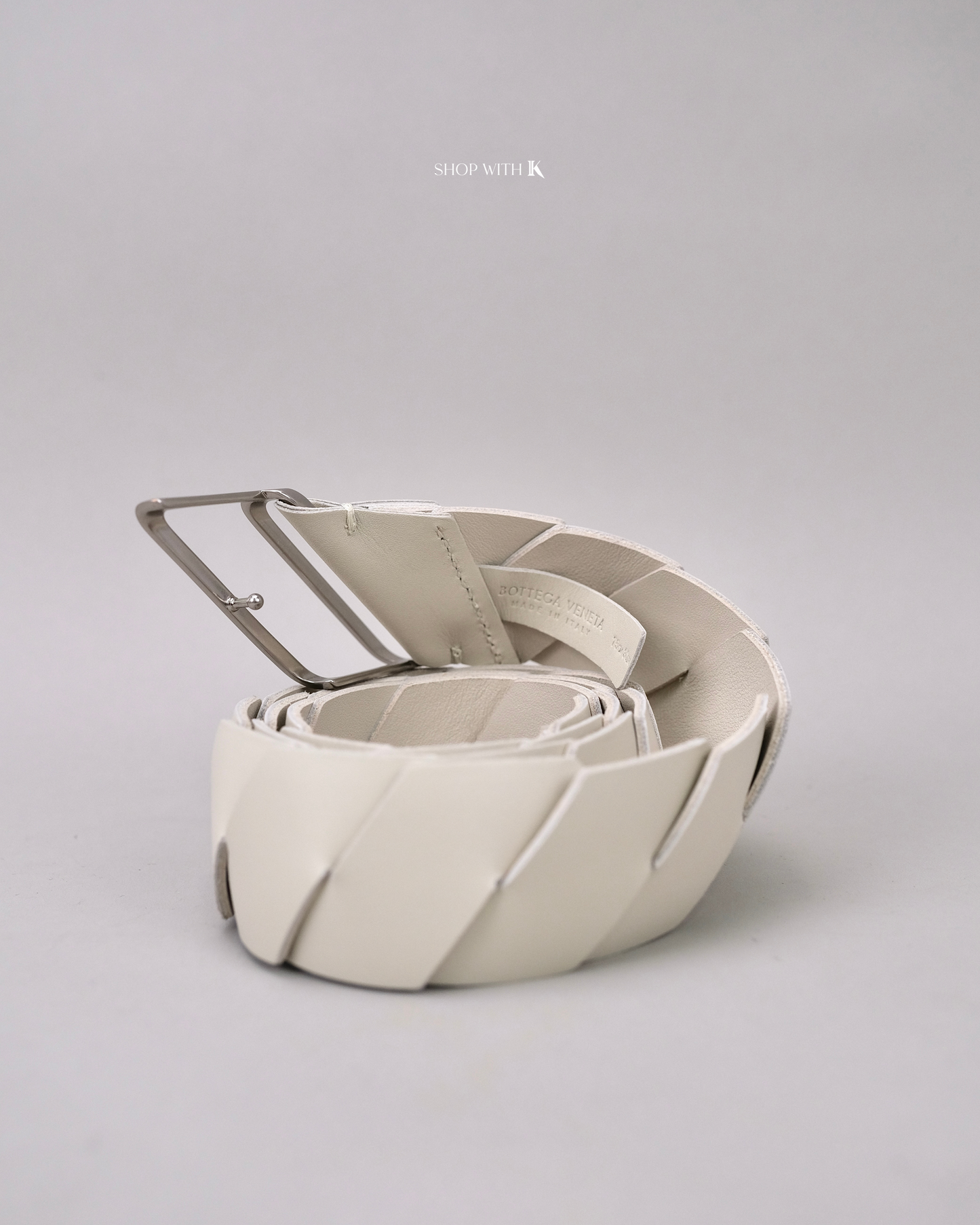 Bottega Veneta Belt White