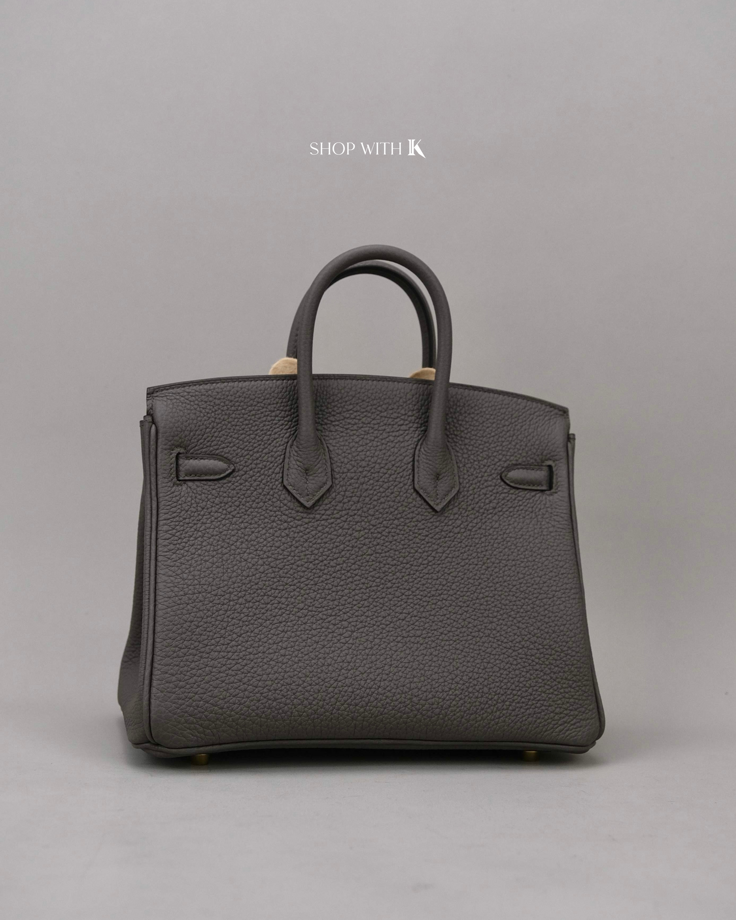 Hermes Birkin 25 Gris Etain GHW