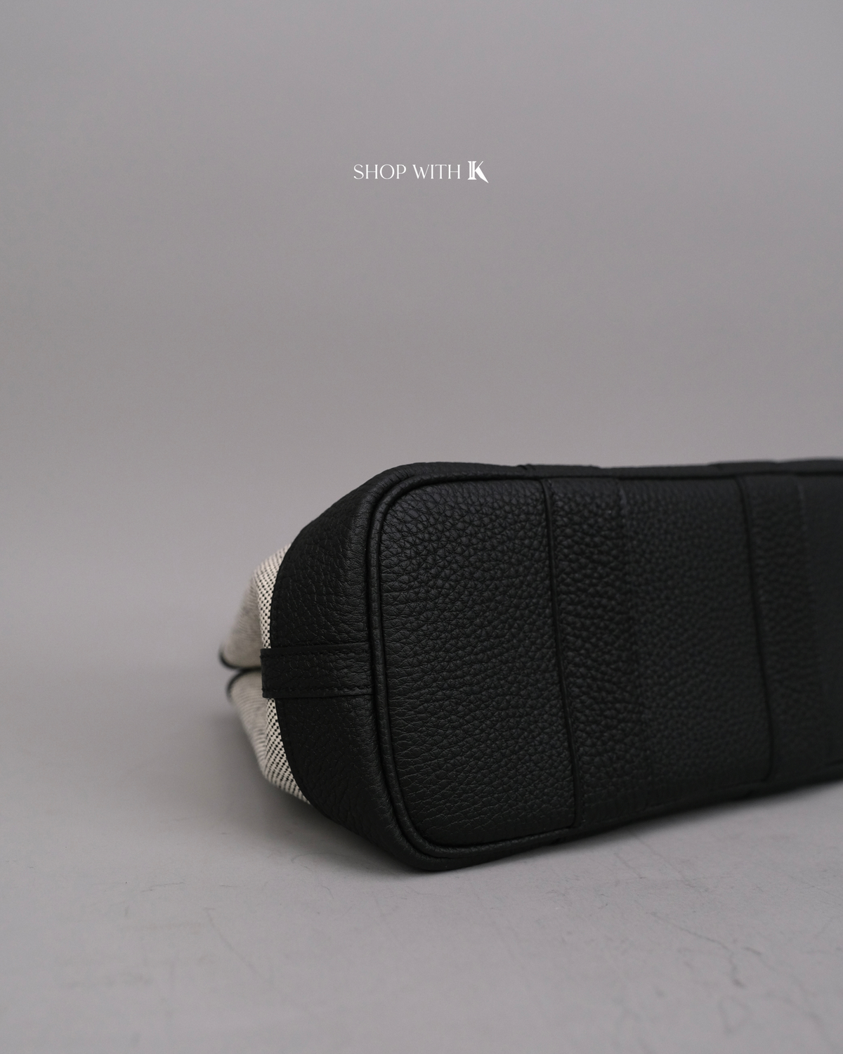 Hermes Mini Garden Party Ecru Noir