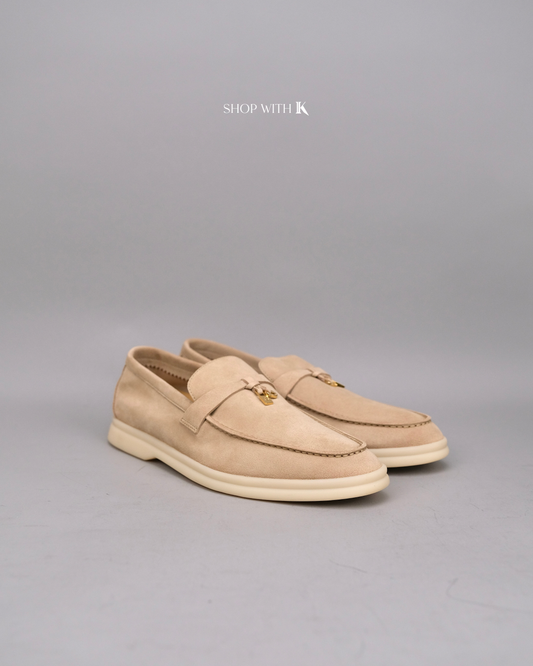 Loro Piana Summer Charms Walk Suede Baby Cashmere