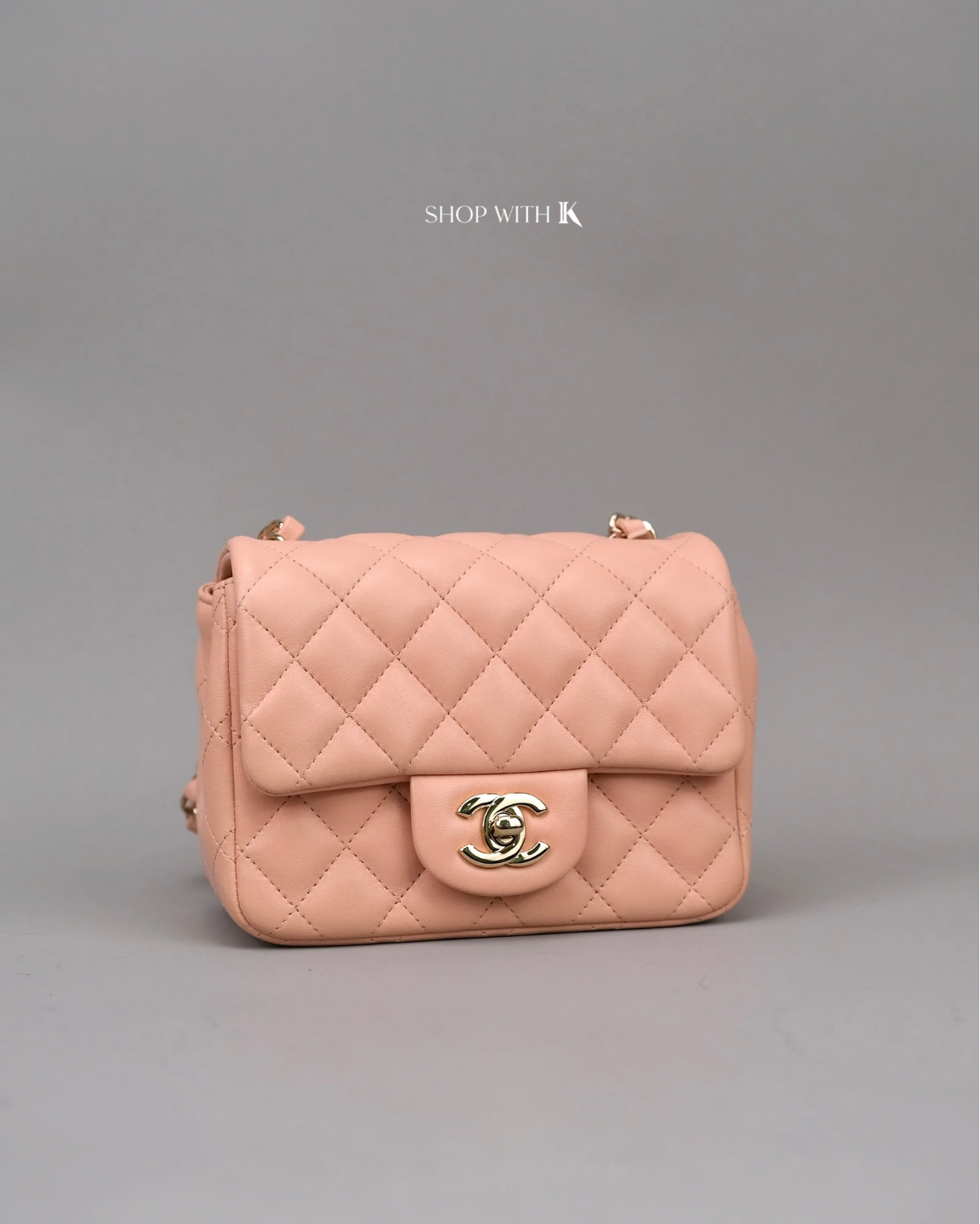 Chanel Mini Square Flap Light Pink