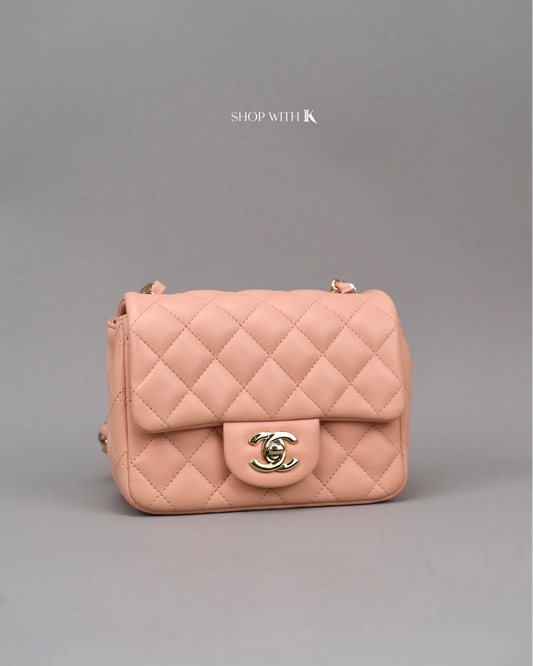 Chanel Mini Square Flap Light Pink