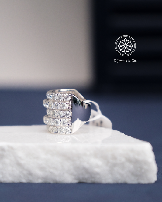 Multiband Diamond Ring