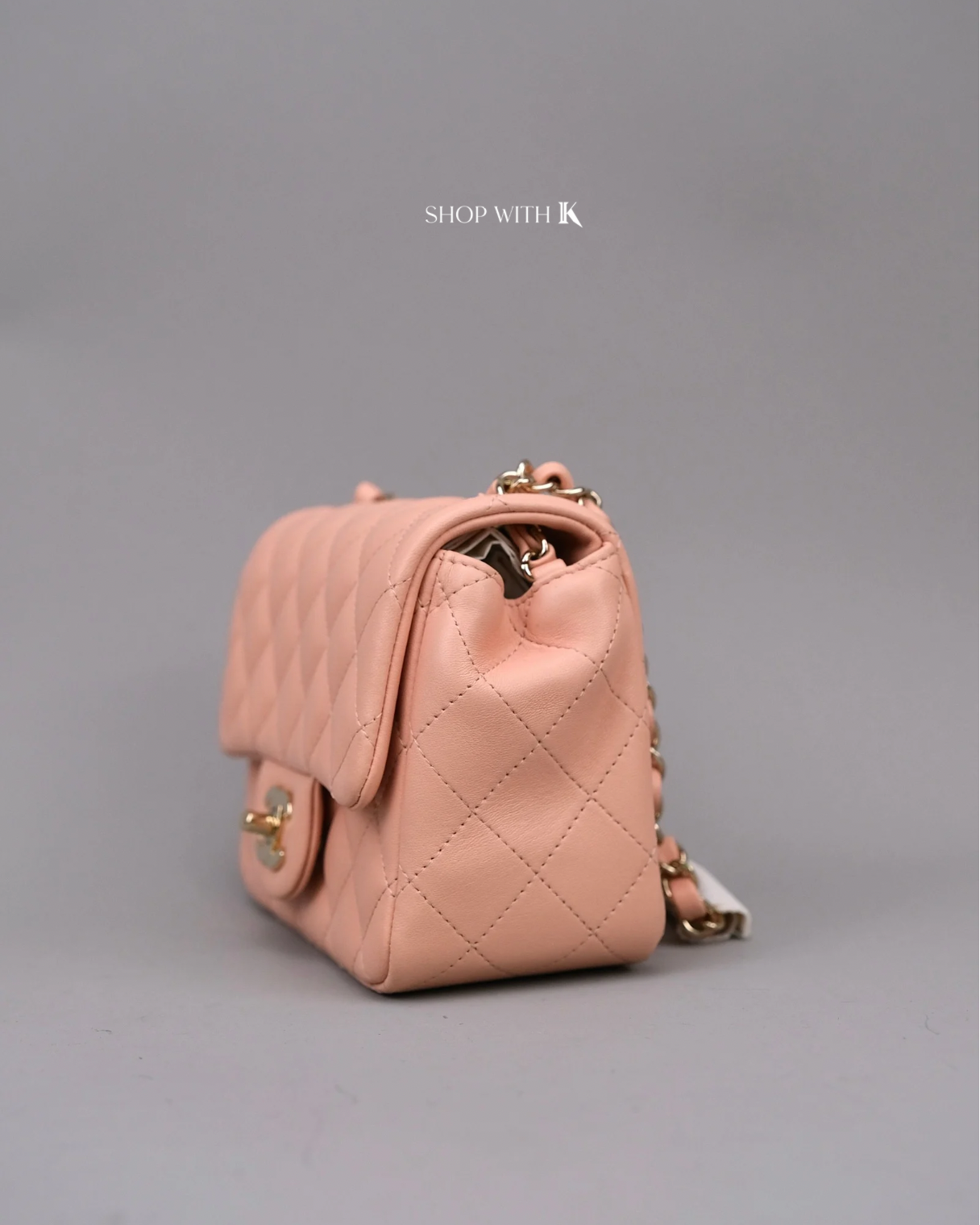 Chanel Mini Square Flap Light Pink
