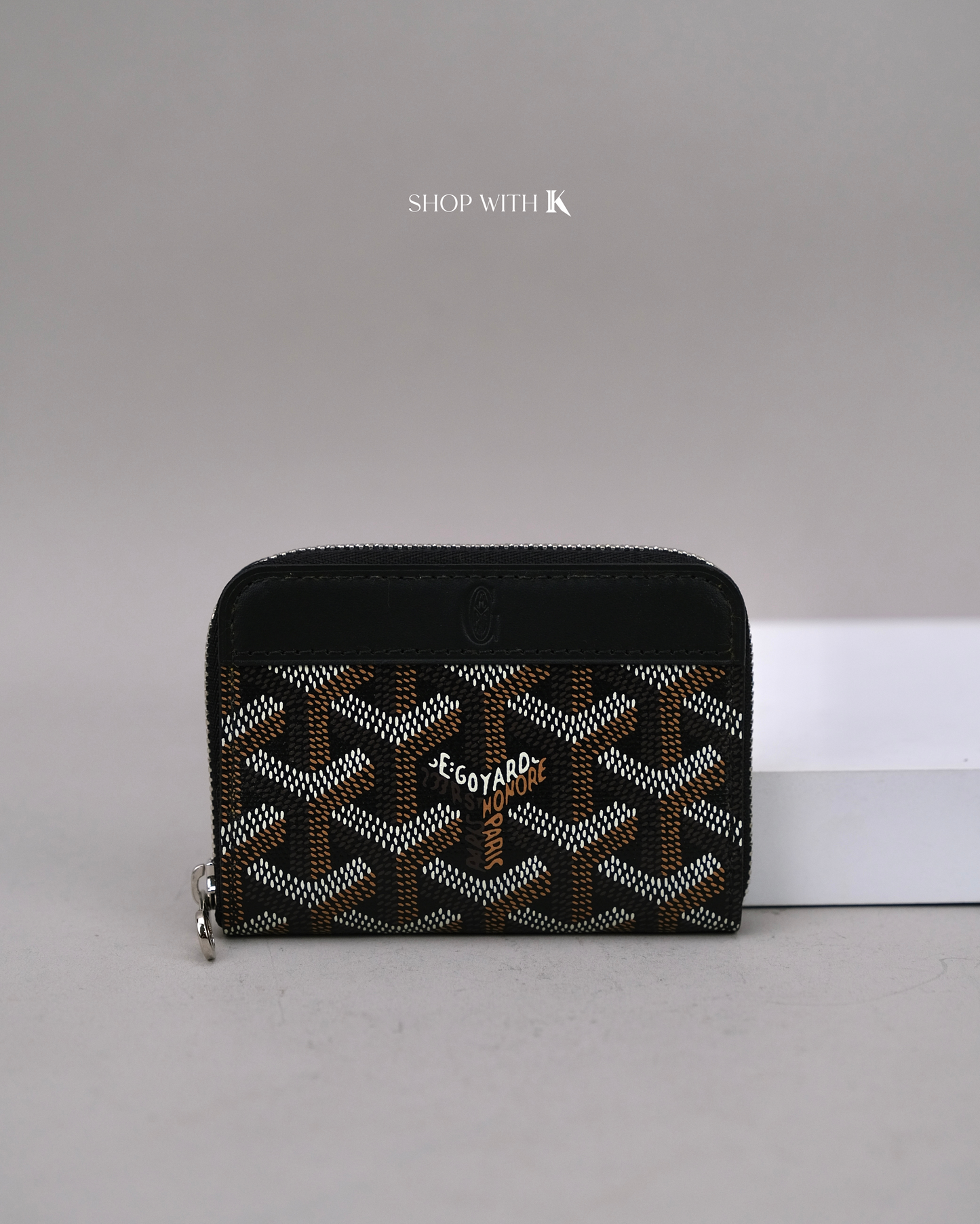 Goyard Matignon Zippy Cardcase Black