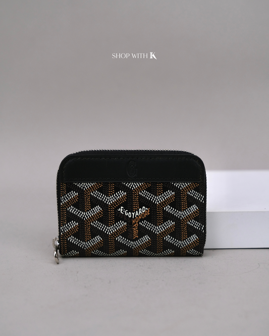 Goyard Matignon Zippy Cardcase Black