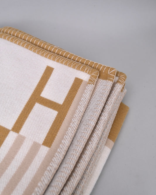 Hermes Ithaque Blanket Camel/Beige