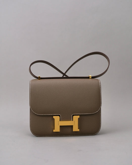 Hermes Constance 18 Etoupe GHW