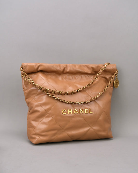 Chanel 22 Small Caramel