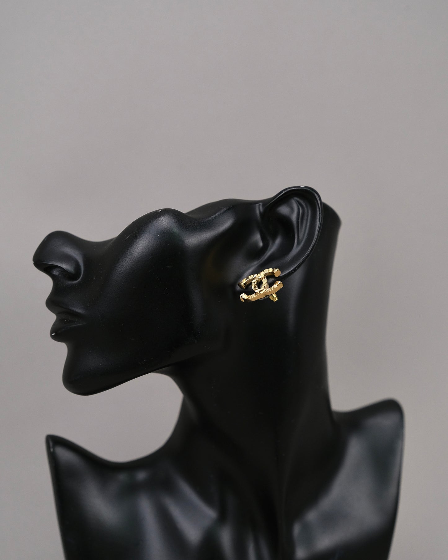 Chanel CC Gold Earrings
