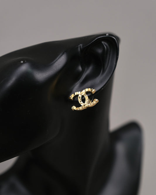 Chanel CC Gold Earrings
