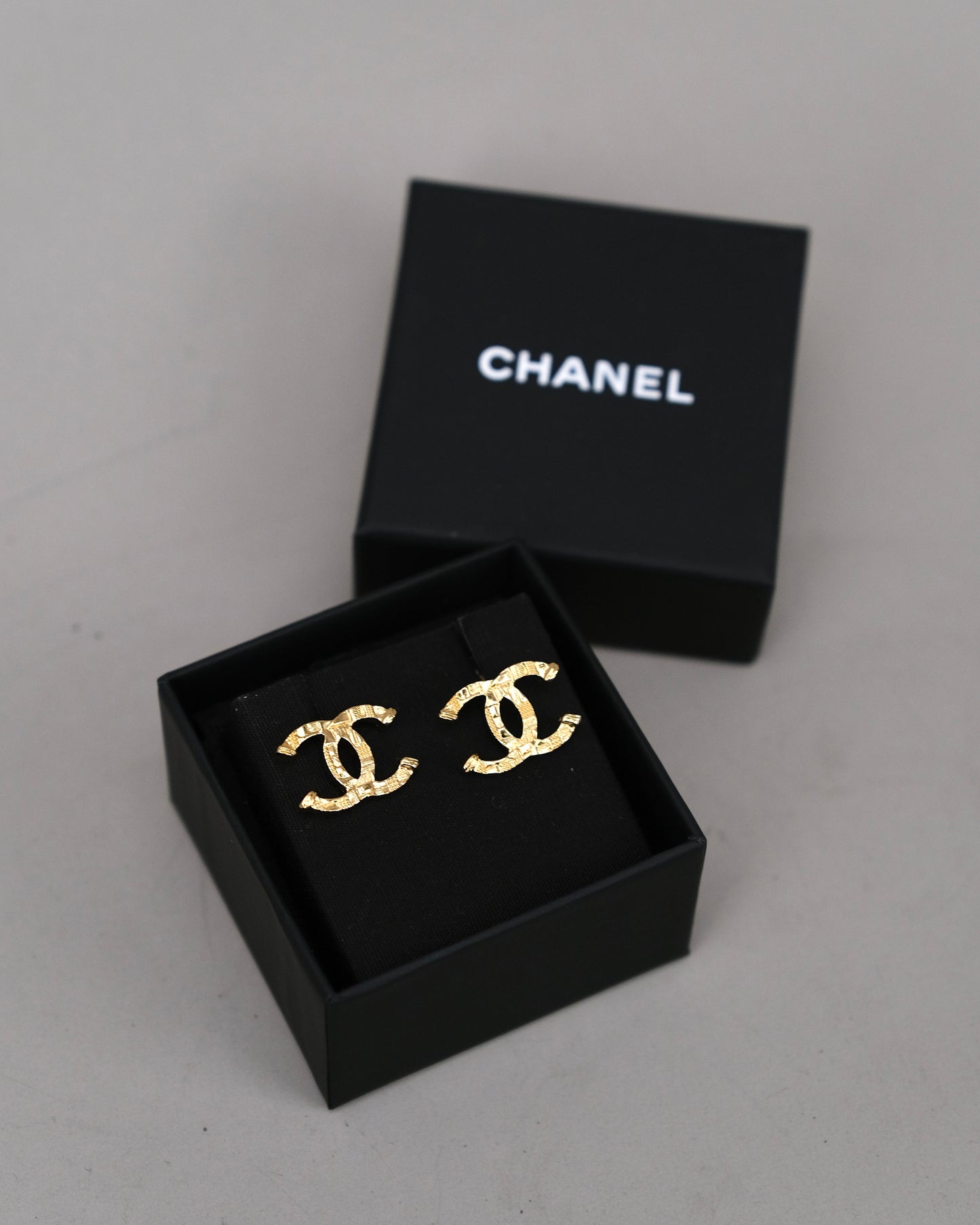 Chanel CC Gold Earrings