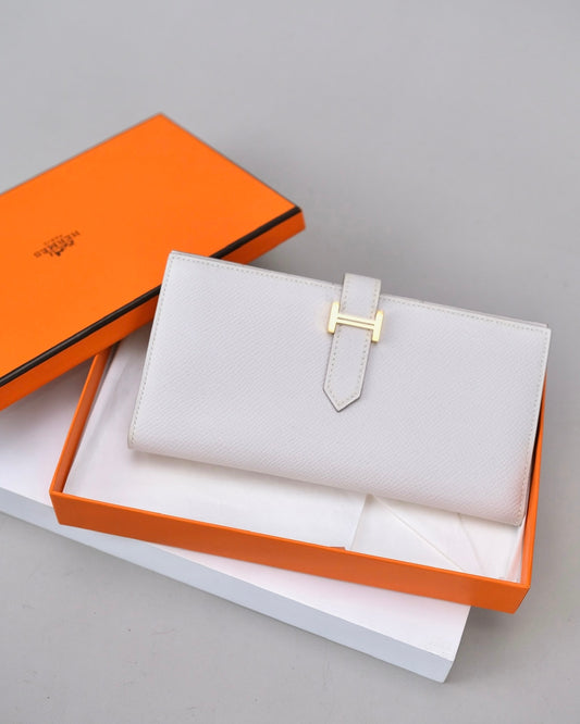 Hermes Gris Pale Bearn Wallet PHW