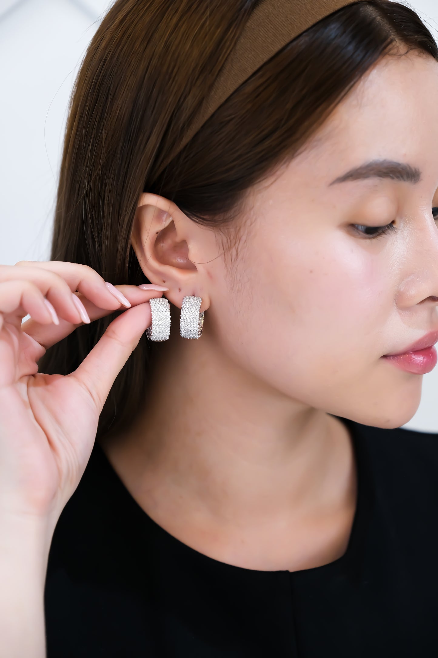 Diamond Huggies Earrings