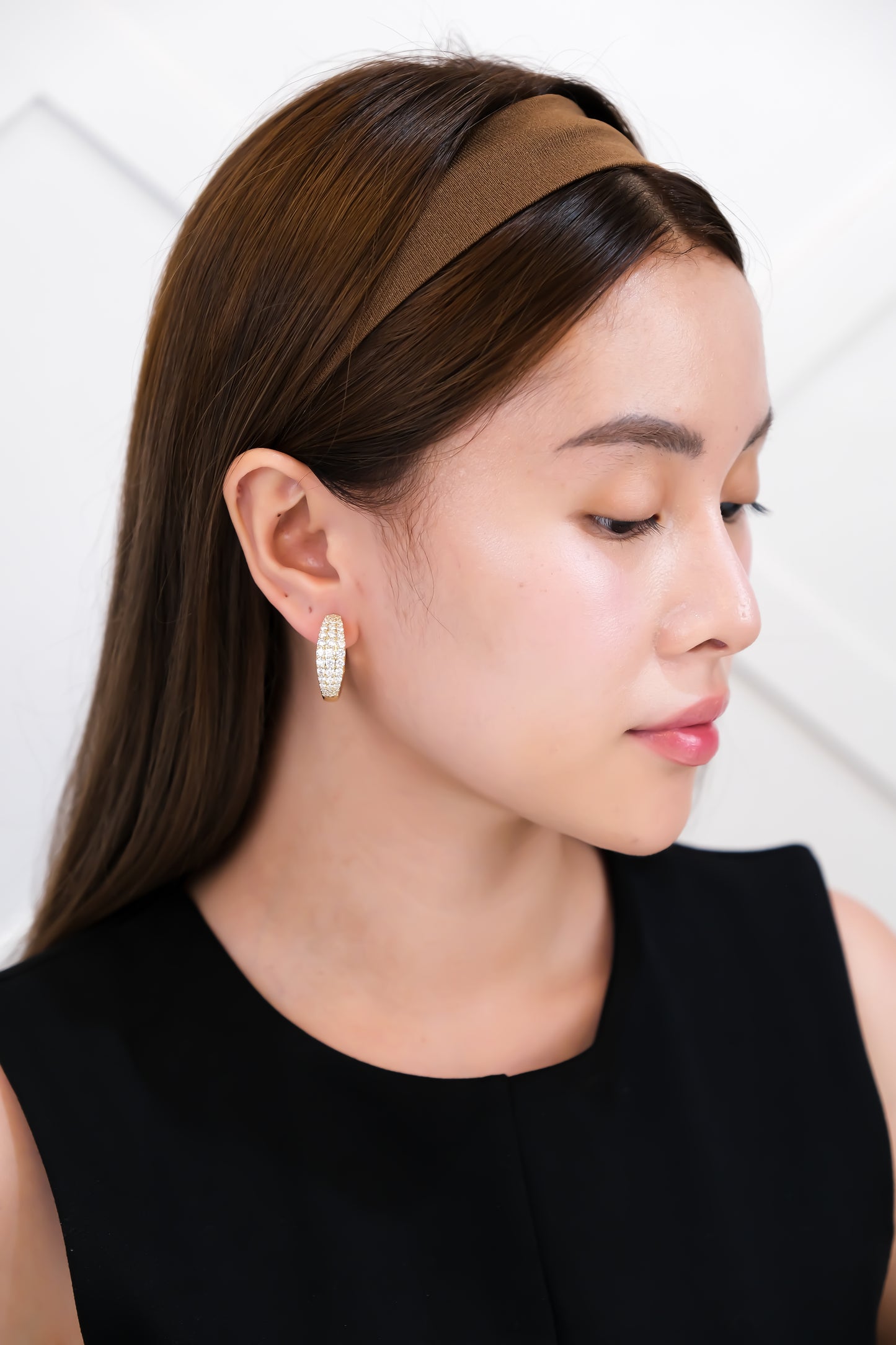 Diamond Loop Earrings