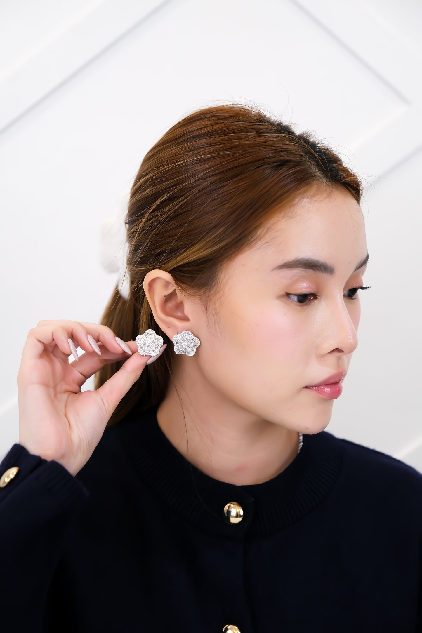 Flower Diamond Earrings